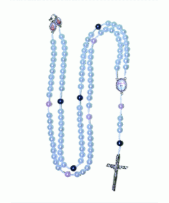 Alternative view of Tr048 - Terço acrílico nº 8 do casal (branco)