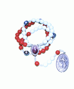 Tr126 - Terço Acrílico da Misericórdia c/ Pai Nosso resinado