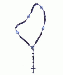 Alternative view of Tr023 - Terço Madeira nº 6 c/ pai nosso (Marrom Escuro)