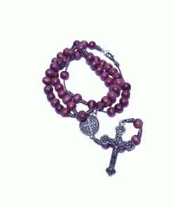 Tr070 - Terço Pescoço Pau Brasil São Bento