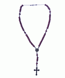 Alternative view of Tr070 - Terço Pescoço Pau Brasil São Bento