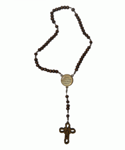 Alternative view of Tr140 - Terço Madeira nº 8 Entremeio MDF Cruz Peixe