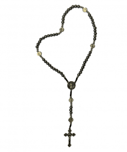 Alternative view of Tr168 - Terço Acrílico nº 6 Pai nosso medalha de São Bento