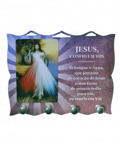 Pt002 - Porta Chaves 3D (Jesus Misericordioso)