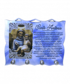 Pt010 - Porta Chaves 3D (Santo Antônio)