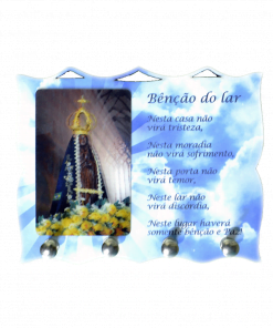 Pt011 - Porta Chaves 3D (Aparecida)